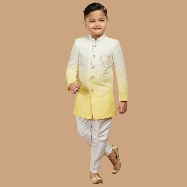 Yellow  Indowestern for Kids