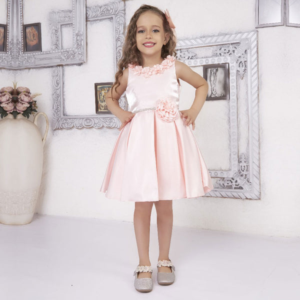 Pink Blossom Dress for Young Princesses