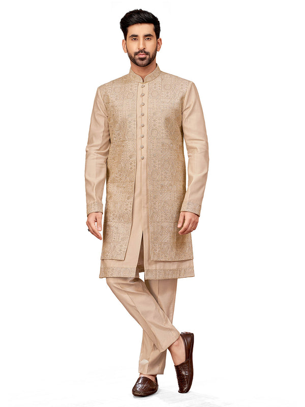 Festive Celebrations Men's Ethnic Indo-Western Kurta Set