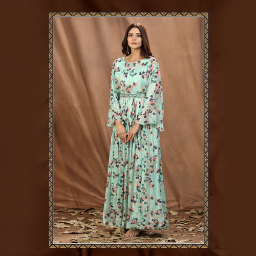 Buy Pista Green Dresses & Gowns for Women by Fusion Online