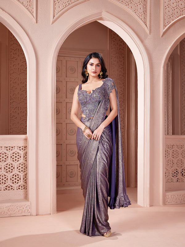 saree dress Stylish Sarees Collection for Indian Fashion in USA This fusion gown combines the grace of a saree with the ease of a gown Wear Indo Western Saree Gown