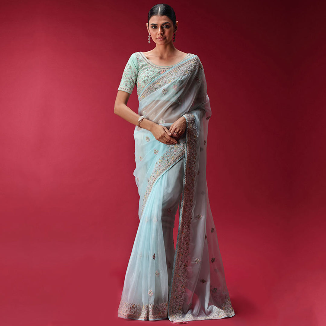 Tissue Silk Saree – Kadhuwa Online