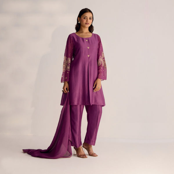 Plum Perfection Trio Salwar Suit