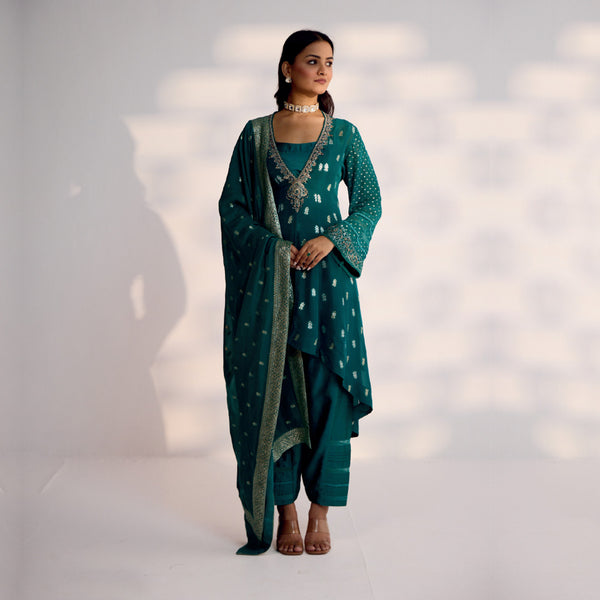 Turquoise Treasure Designer Salwar Set