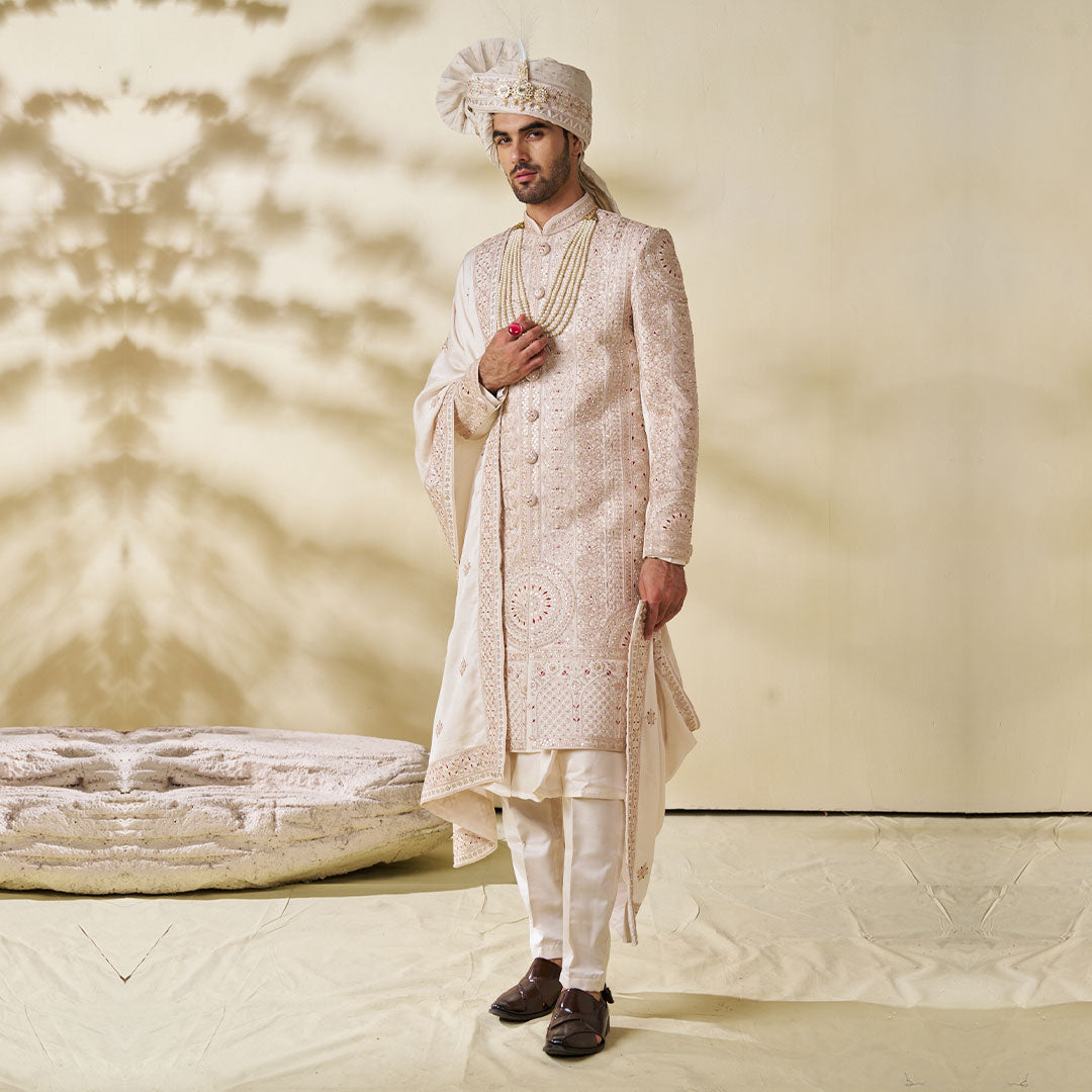 latest designer wedding lehenga choli - sherwani, designer couple wedding  outfits, designer wedding maroon leh… | Couple wedding dress, Couple  outfits, Groom outfit
