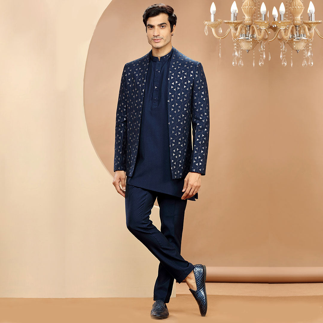Stylish Party Wear Groom Designer Jodhpuri Suit Online | Bagtesh Fashion