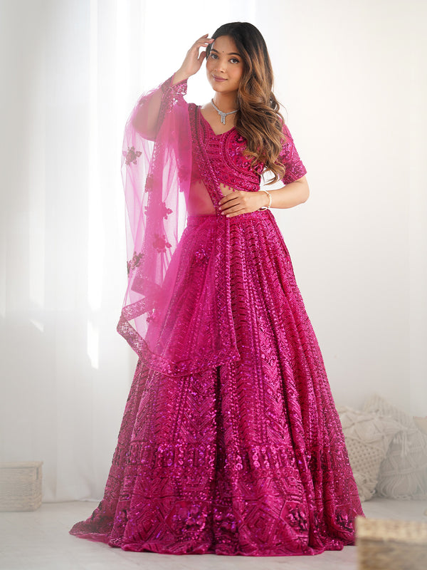 Twirl Ethereal Blossom Pink Lehenga