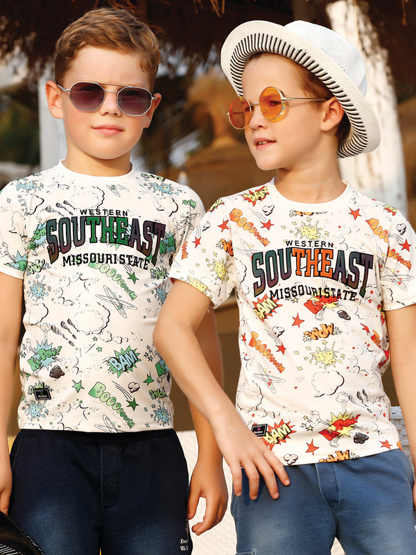 Southeast Printed White T-Shirt in Assorted Colours