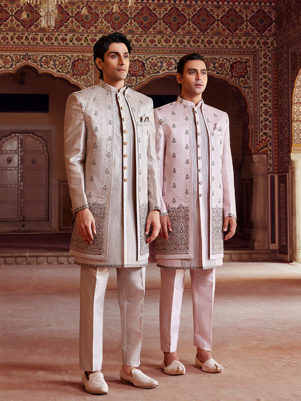 Mughal-Inspired Embroidery Indo-Western with Ornate Detailing