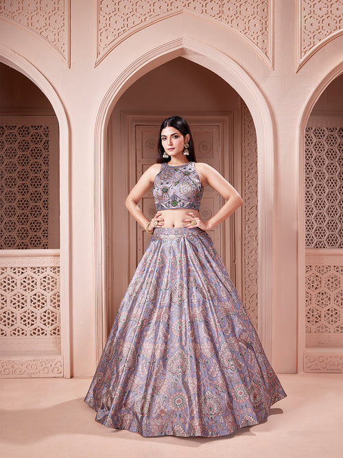 sachin and babi light blue dress Fernanda Gown by Dress The Population