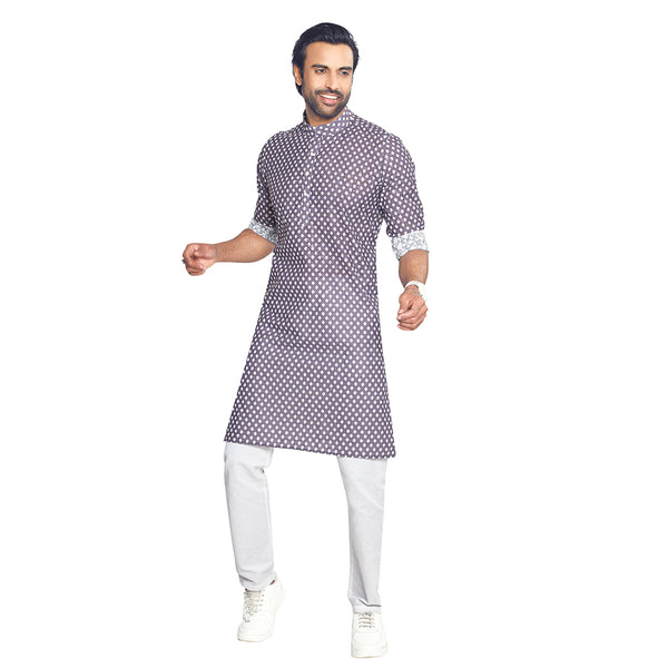  Lavish Lilac Fashionable  Kurta for Mens