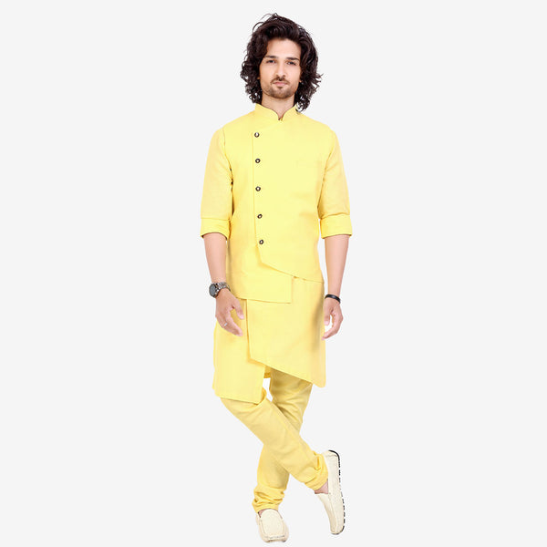 Citrus Men's Lemon Color Kurta