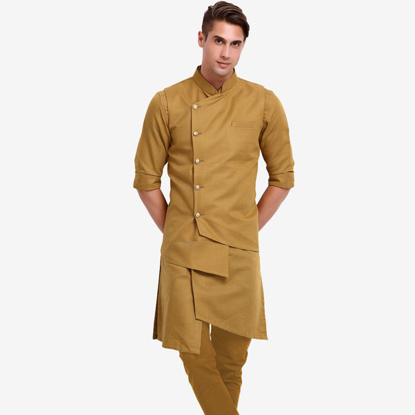 Elegance Men's Copper Shade Kurta