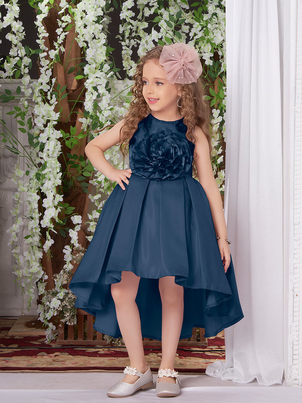 Majestic Dark Blue Frock for Girls