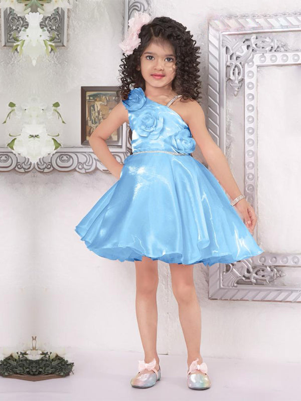 Enchanting Sapphire Blue Frock