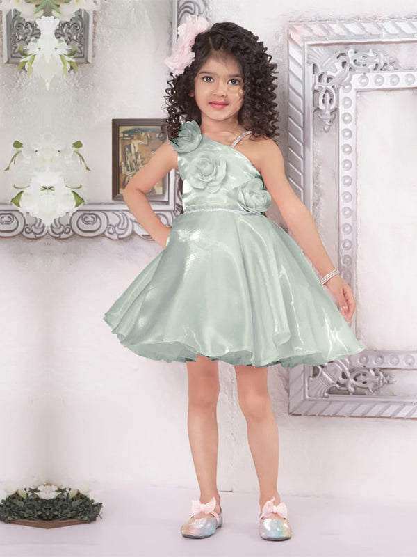 Emerald Green Frock for Girls