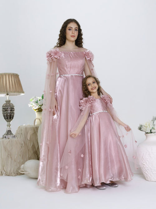 21st birthday dresses 2015 Blush Mother Daughter Matching Lace Dresses for Birthday Party, Weddin main image 1