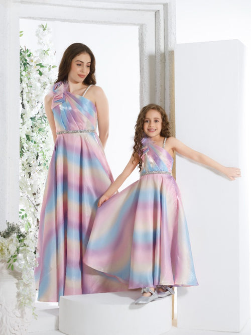 Party Wear Mother Daughter Combo Dress Navy Blue Floral Lace Party Cute Mother Daughter Dresses Plus Party Wear Mother Daughter Combo Dress Navy Blue Floral Lace Party Cute Mother Daughter Dresses Plus