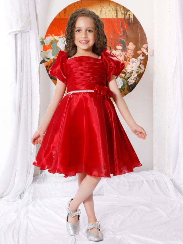 Ruby Red Frock for Girls