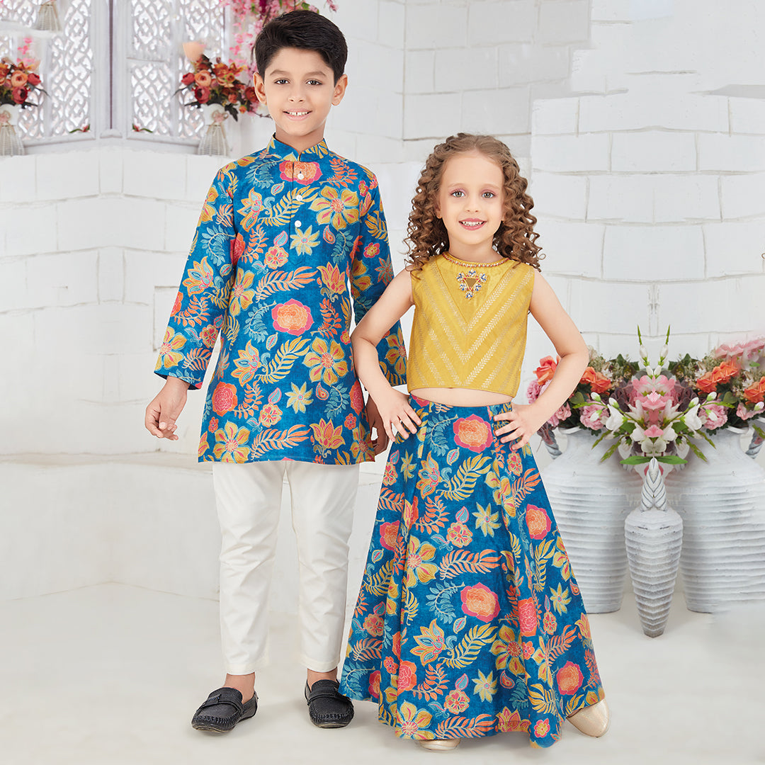 Buy Pink Ethnic Wear Sets for Girls by Kinder Kids Online | Ajio.com