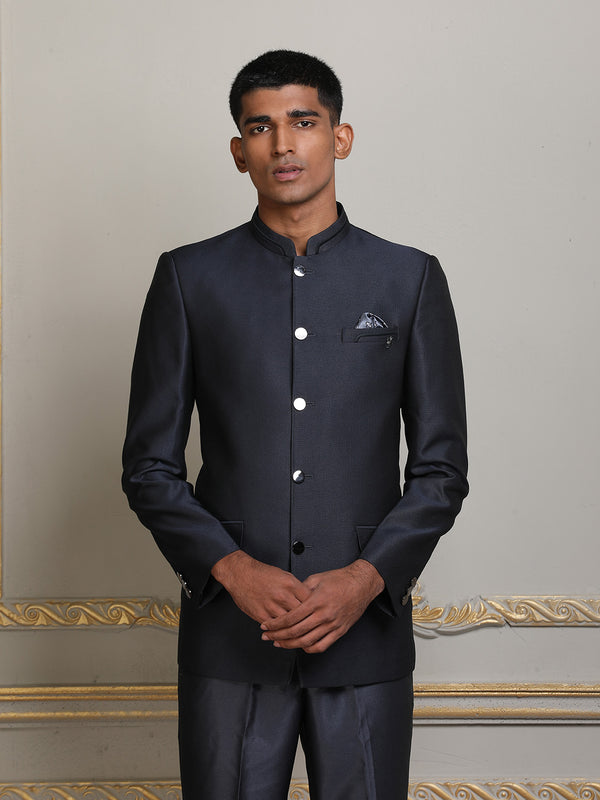 Charcoal Grey Mens Imported Designer Jodhpuri