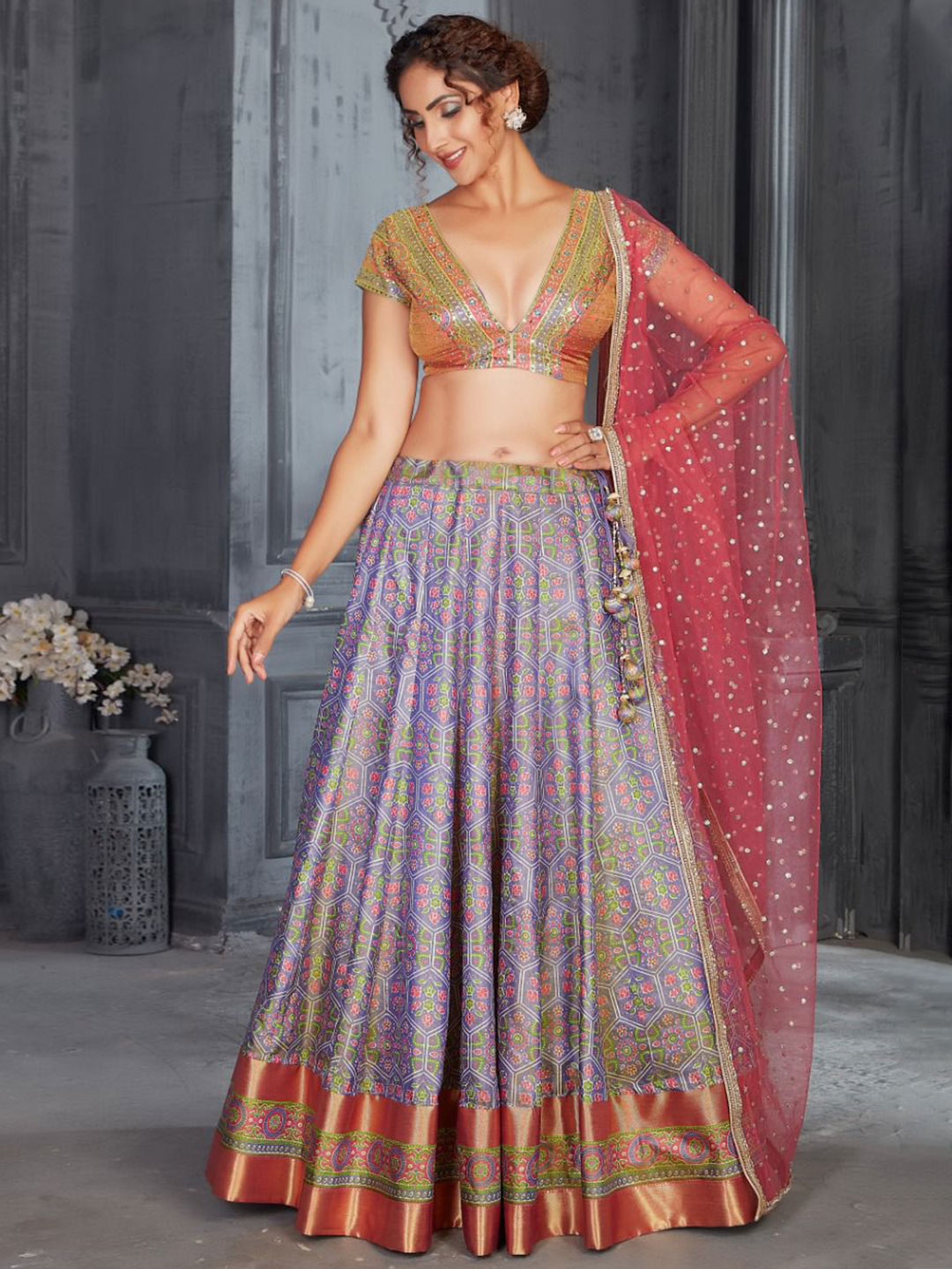 Crop top lehenga for wedding clearance online