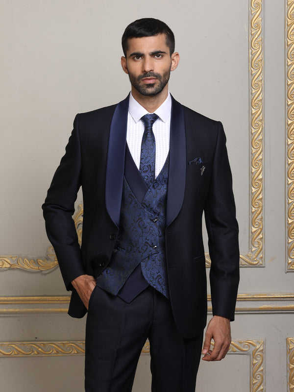 Three Piece Two Piece Suit Blackberry Blazer Black Classic Imported Mens Designer Suit In Blackberry Colour – Suvidha
