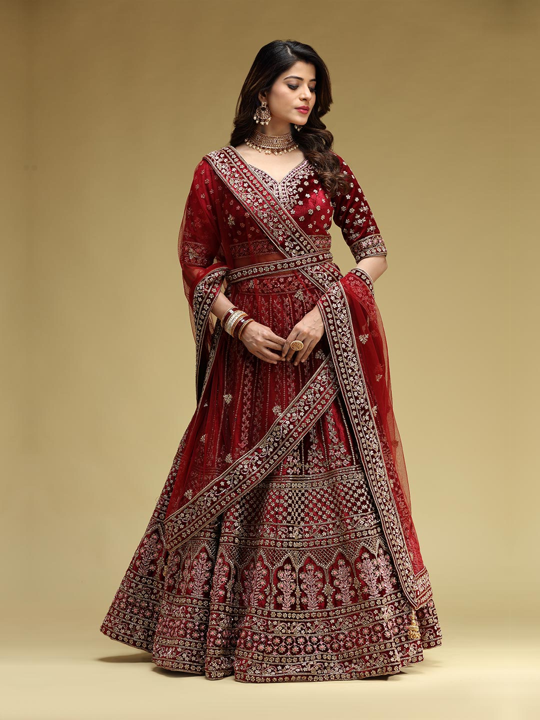 Buy Designer Wedding Lehenga Online by Suvidha Fashion